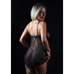 DARING Intimates Nuisette String Underwire Sheer Noir